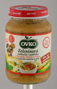 Vegetable soup with chicken meat and rice